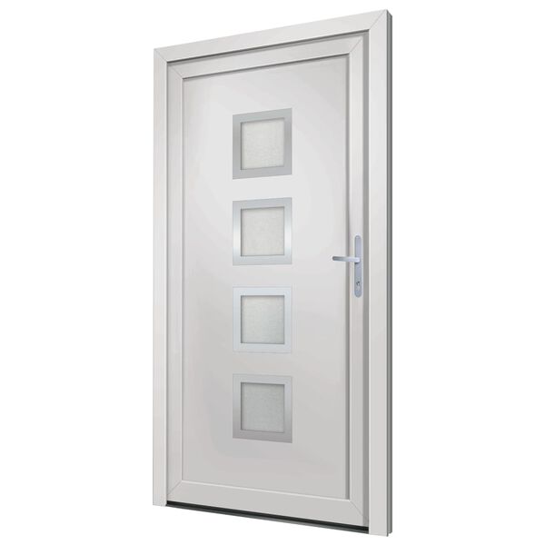 vidaXL Porte d'entr&eacute;e Blanc 98x200 cm PVC