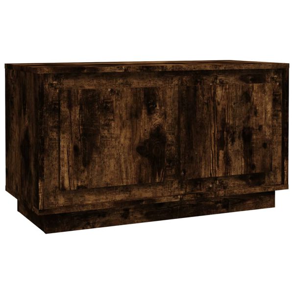 vidaXL Meuble TV ch&ecirc;ne fum&eacute; 80x35x45 cm bois d'ing&eacute;nierie