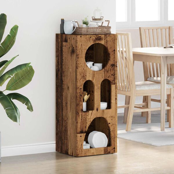 vidaXL Buffet Bois ancien 40 x 35 x 100.5 cm Bois d'ing&eacute;nierie