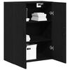 vidaXL Meuble mural Ch&ecirc;ne noir 69,5 x 34 x 90 cm Bois d'ing&eacute;nierie