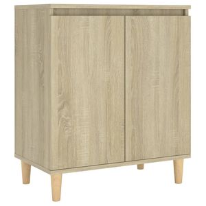 vidaXL Buffet avec pieds en bois Ch&ecirc;ne sonoma Bois d'ing&eacute;nierie