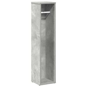 vidaXL Meuble de salle de bain avec porte-rouleau gris b&eacute;ton 20,5 x 20 x 90 cm