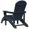 vidaXL Chaise Adirondack Bleu marine 82 x 74 x 92 cm HDPE