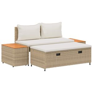 vidaXL Ensemble de canap&eacute;s d'ext&eacute;rieur 4 -Seater 4 pcs 55 x 30 x 39 cm
