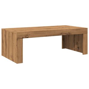 vidaXL Table basse ch&ecirc;ne artisanal 102x50x35 cm bois d'ing&eacute;nierie