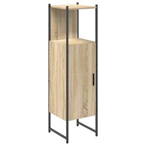 vidaXL Cabinet de salle de bain avec stockage Beige 33 x 33 x 120,5 cm