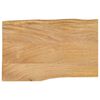 vidaXL Dessus de table 60x40x2,5 cm bord vivant bois massif manguier