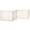 vidaXL Barri&egrave;re pour chien porte pliable 8 panneaux bois de peuplier
