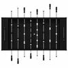 vidaXL Table de Football Ch&ecirc;ne noir 146,5 x 74 x 85 cm