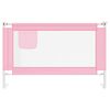 vidaXL Barri&egrave;re de s&eacute;curit&eacute; de lit d'enfant Rose 120x25 cm Tissu