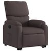 vidaXL Fauteuil inclinable marron fonc&eacute; tissu