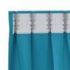vidaXL Rideaux occultants avec anneaux 2 pcs Turquoise 140 x 140 cm