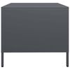 vidaXL Table basse anthracite 101,5x50x43,5 cm acier lamin&eacute; &agrave; froid