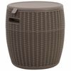 vidaXL Bo&icirc;te de rangement de jardin 4 en 1 marron clair polypropyl&egrave;ne