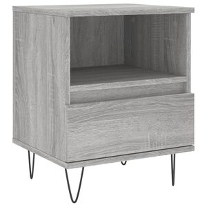vidaXL Table de chevet sonoma gris 40x35x50 cm bois d&rsquo;ing&eacute;nierie