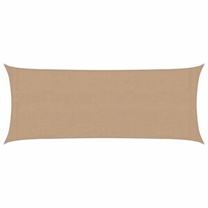 vidaXL Voile d'ombrage 160 g/m&sup2; Taupe 2x4,5 m PEHD