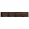 vidaXL Armoires murales 2pcs ch&ecirc;ne marron 99x18x16,5cm bois ing&eacute;nierie