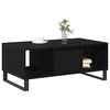 vidaXL Table basse Ch&ecirc;ne noir 90 x 50 x 36.5 cm Bois d'ing&eacute;nierie
