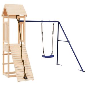 vidaXL Aire de jeux d'ext&eacute;rieur bois de pin massif