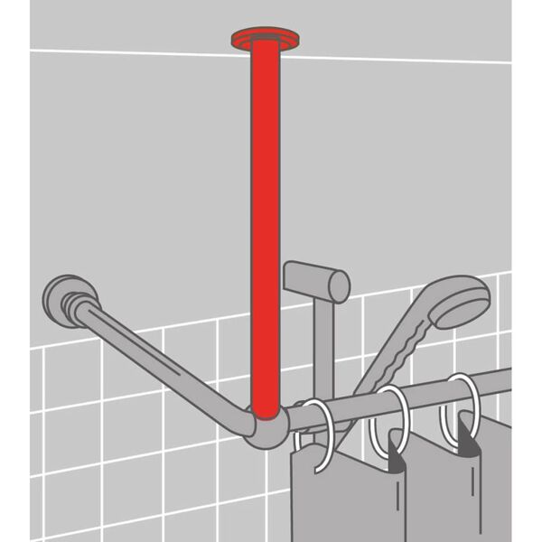 Sealskin Support de plafond Seallux 60 cm Blanc