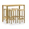 vidaXL Meuble de bar de jardin 5 pcs Bois de pin impr&eacute;gn&eacute; de vert