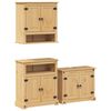 vidaXL Ensemble de meubles salle de bain 3 pcs Corona bois pin massif