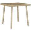 VidaXL Table basse de jardin rectangulaire beige 40x40x37 cm rotin