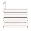 vidaXL Canapé de jardin accoudoir blanc 69x62x70,5 cm bois pin massif