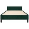 vidaXL Cadre de lit sans matelas vert fonc&eacute; 90x200 cm velours