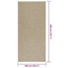 vidaXL Tapis ZIZUR beige 100x200 cm aspect de jute intérieur extérieur