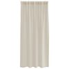 vidaXL Rideau en Voile 2 pcs Couleur sable 175 x 140 cm Polyester