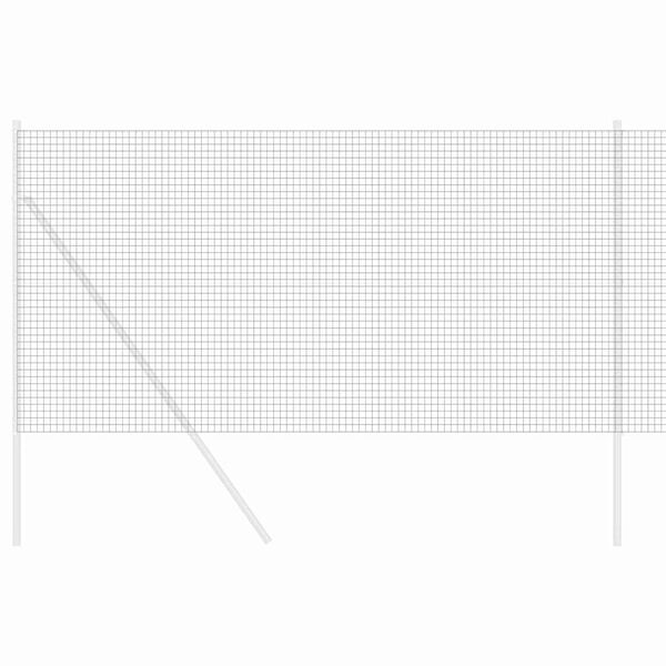 vidaXL Clôture en fil soudé Gris 1.4 x 50 m Acier