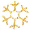 vidaXL Figure de flocon de neige de No&euml;l et 72 LED Blanc chaud 38x37cm