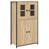 vidaXL Buffet haut ch&ecirc;ne sonoma 62x32x106,5 cm bois d'ing&eacute;nierie