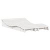 vidaXL Chaises longues lot de 2 blanc 205x60x31,5cm bois massif de pin