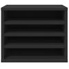 vidaXL Organisateur de bureau noir 36x26x29,5 cm bois d'ing&eacute;nierie