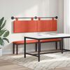 vidaXL T&ecirc;te de lit suspendue Uni Rouge orange 170 x 55 x 5 cm