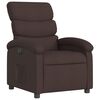 vidaXL Fauteuil inclinable &eacute;lectrique Marron fonc&eacute; Tissu
