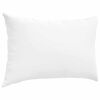 vidaXL Coussins de canap&eacute; 2 pcs Blanc 60 x 40 cm tissu
