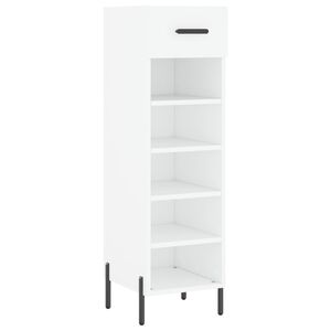 vidaXL Armoire &agrave; chaussures blanc 30x35x105 cm bois d'ing&eacute;nierie