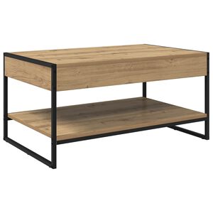 vidaXL Table basse Ch&ecirc;ne artisan 80 x 50 x 40 cm Bois d'ing&eacute;nierie