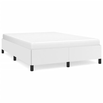 vidaXL Cadre de lit sans matelas blanc 140x200 cm similicuir