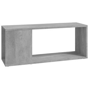 vidaXL Meuble TV Gris b&eacute;ton 80x24x32 cm Bois d'ing&eacute;nierie