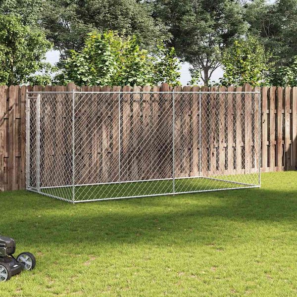 vidaXL Chenil d'ext&eacute;rieur pour chiens 382x192x185 cm