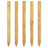 vidaXL Poteaux de cl&ocirc;ture 5 pi&egrave;ces Vert 120 cm Bois de pin massif