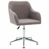 vidaXL Chaise pivotante &agrave; manger taupe tissu