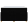 vidaXL Cadre de lit avec matelas Noir 120 x 200 cm tissu