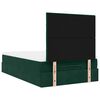 vidaXL Cadre de lit ottoman avec matelas vert fonc&eacute; 120x200 cm velours