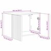 vidaXL Meuble TV mural 2 pcs Bois Ancien 59,5 x 31 x 40 cm
