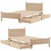 vidaXL Cadre de lit sans matelas 75x190 cm bois de pin massif
